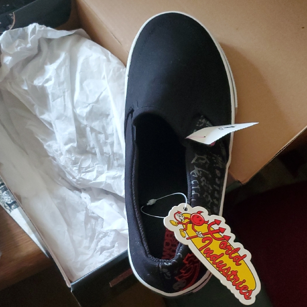 Kids Black Sneakers - Picture 1 of 4